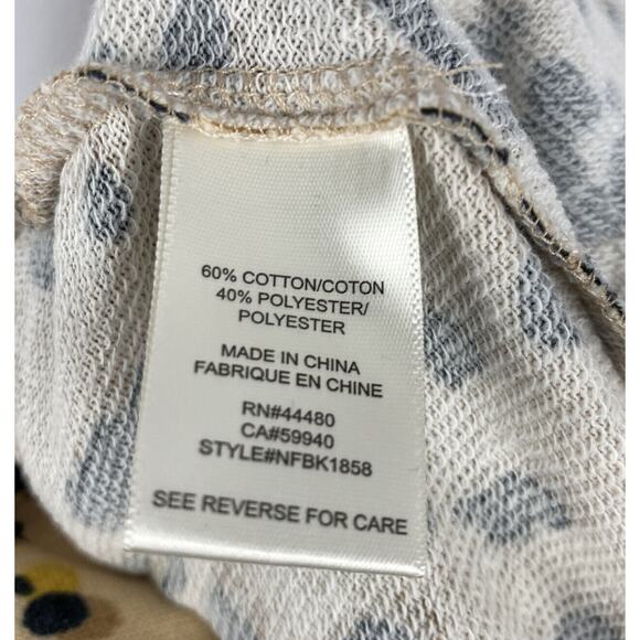 Love Fire Pull On Lounge Jogger Pants Size Medium Tan Animal Print NWT - Picture 4 of 5